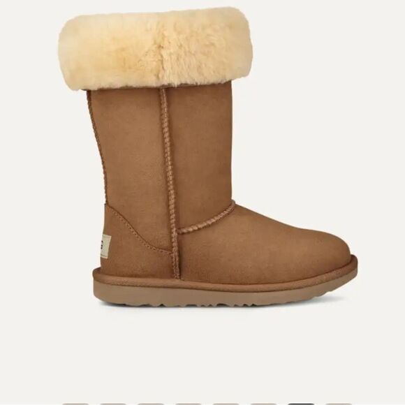 UGG Kids' Classic Tall II Water Resistant Boots Size 13 little girl NWT $189 - Picture 5 of 11
